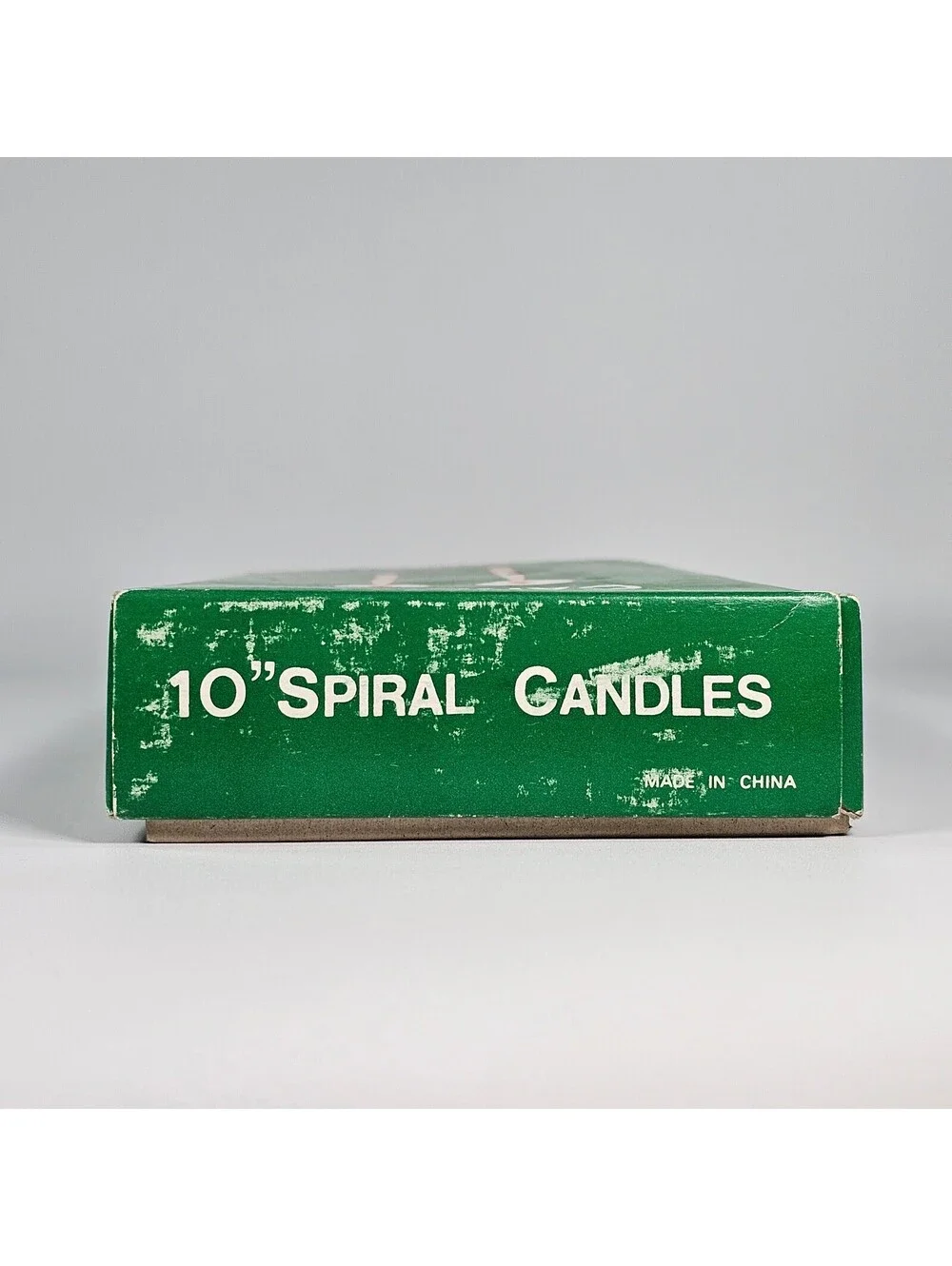 Vintage Red Spiral Taper Candles 10 Inch Smokeless Dripless 1 Dozen 300284